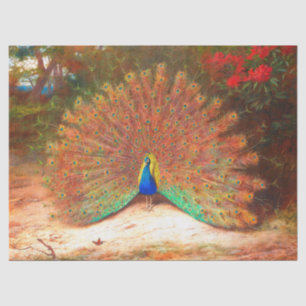 Peacock Bird Wildlife Butterfly Tissue Paper