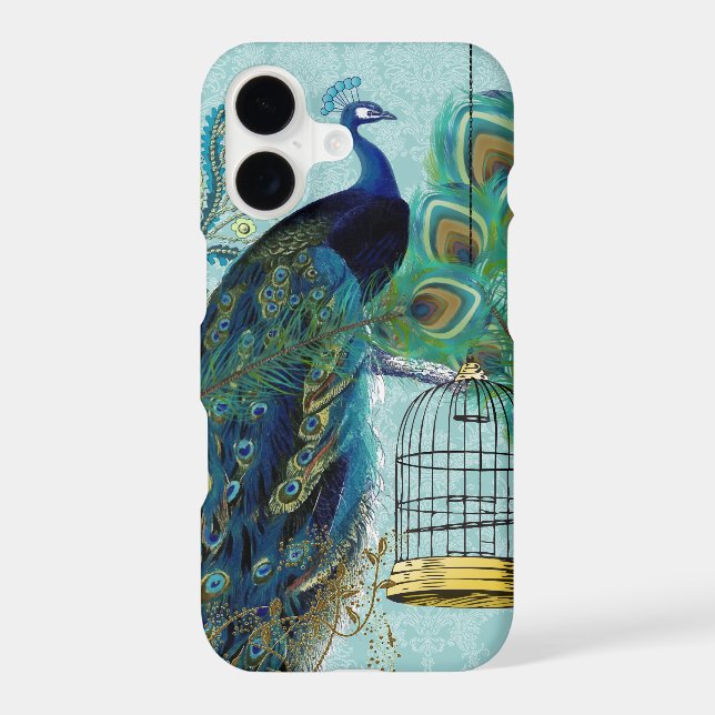 Peacock Birdcage Damask (Back)