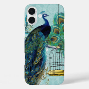 Peacock Birdcage Damask iPhone 16 Plus Case