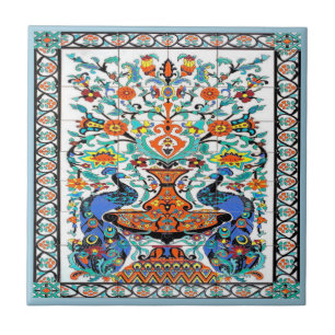 Peacock Birds Tile, Tile