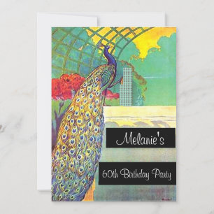 Peacock Birthday Party Invitation