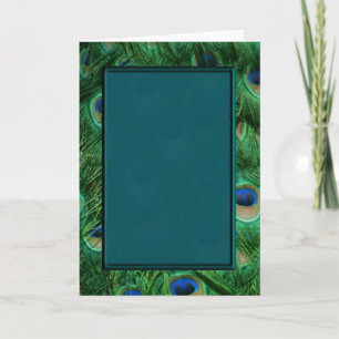 Peacock blank card for any event or occscasion