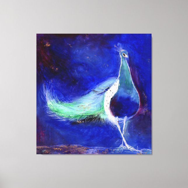 Peacock Blue 2013 Canvas Print (Front)