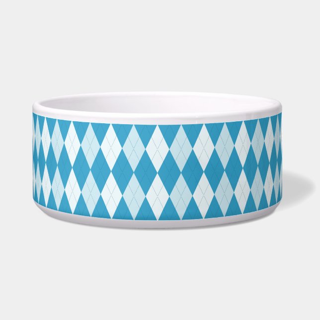 Peacock Blue Argyle Small Diamond Shape (Front)
