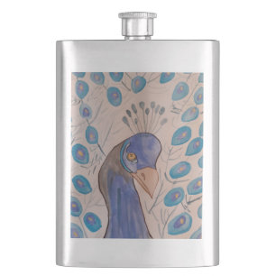Peacock Blue Classic Flask