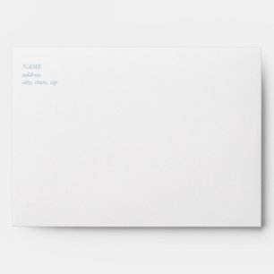 Peacock Blue Custom Envelope