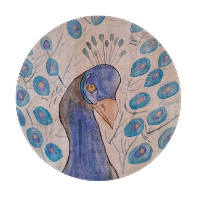 Peacock Blue Cutting Board (Front)
