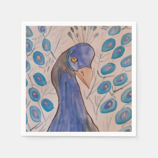 Peacock Blue Paper Napkins