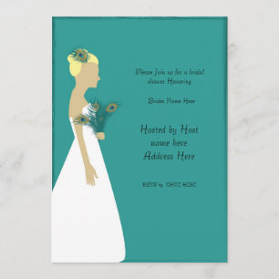 peacock_bridal_invite-01, Please Join us for a ... Invitation