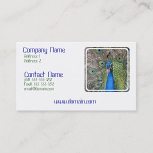 Peacock Business Card