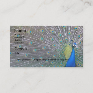 Peacock Business Card