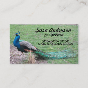 Peacock Business Cards