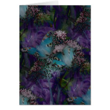 Peacock Butterflies in Purple By KABFA Designs