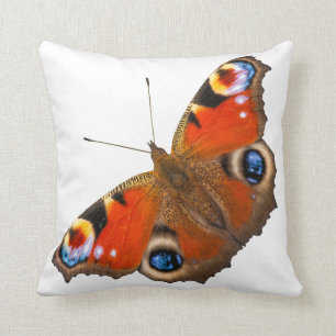 Peacock Butterfly Throw Pillow