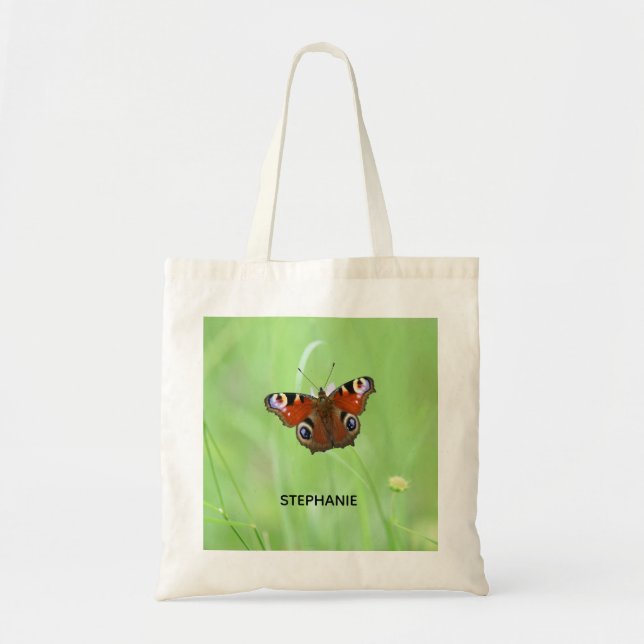 Peacock Butterfly Tote Bag (Front)