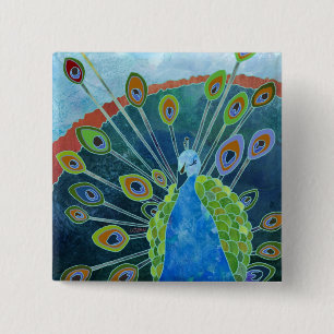 Peacock Button