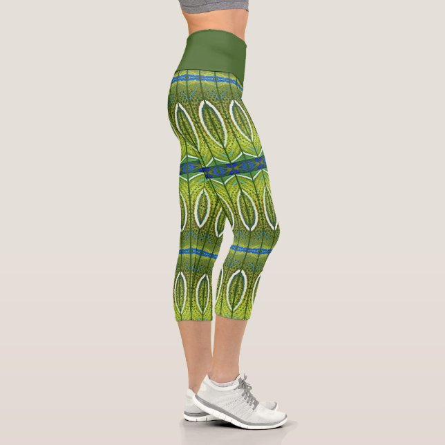 peacock capri leggings (Right)
