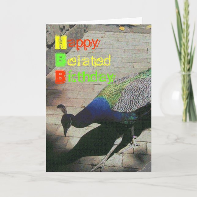 Peacock Card (Front)