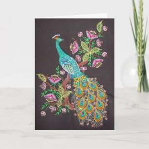 PEACOCK CARD