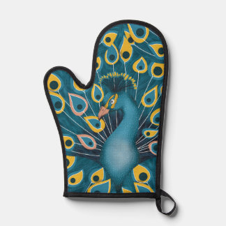 Peacock Chic Oven Mitt