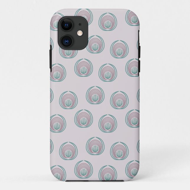 Peacock Circles  Case-Mate iPhone Case (Back)