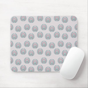 Peacock Circles  Mouse Mat