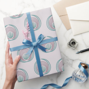 Peacock Circles Wrapping Paper