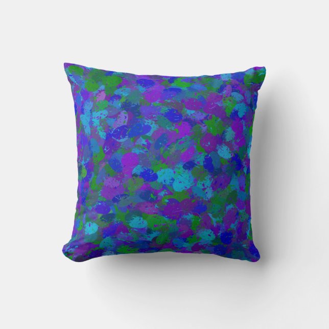 Peacock Colour Cushion (Front)