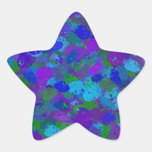 Peacock Colour Star Sticker