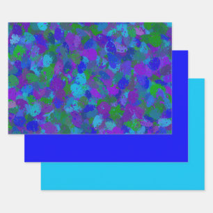 Peacock Colour  Wrapping Paper Sheet