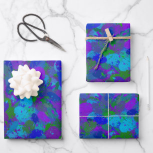 Peacock Colour  Wrapping Paper Sheets