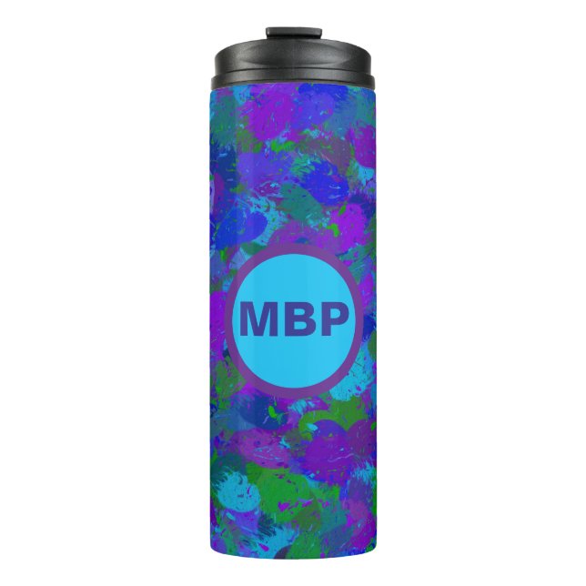 Peacock Colours Thermal Tumbler (Front)