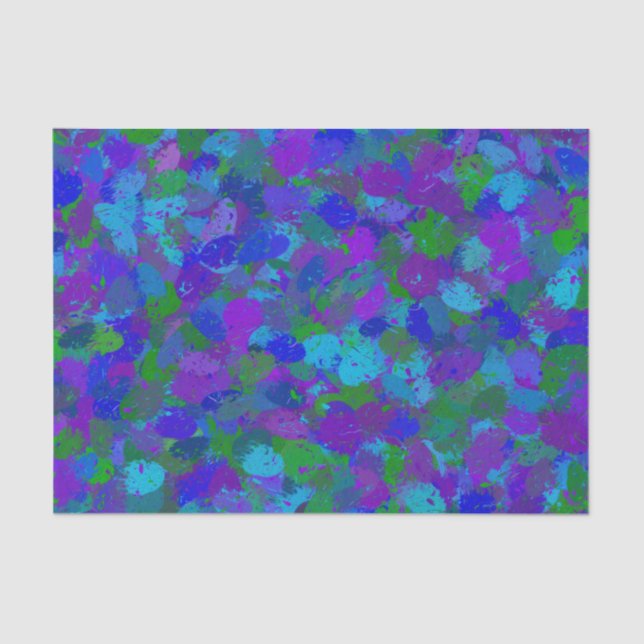 Peacock Colours tissue paper (Front)