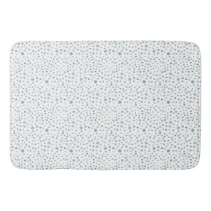 Peacock Confetti Watercolor Dots Bath Mat