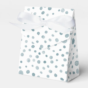 Peacock Confetti Watercolor Dots Favour Box