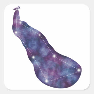 Peacock Constellation Sticker