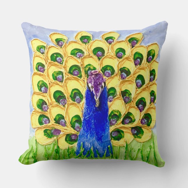 Peacock Cushion (Front)