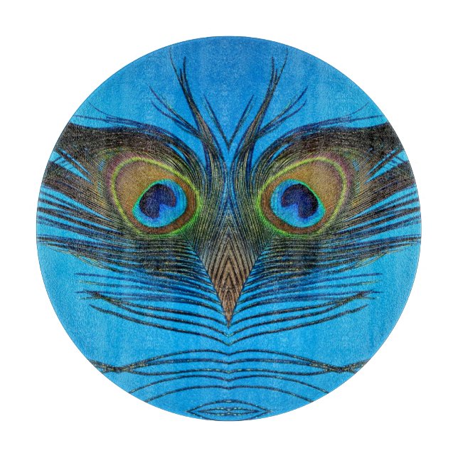 Peacock Cutting Board (Front)
