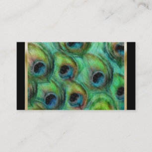 Peacock Damask Business Card Set 1114