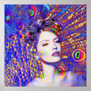 Peacock Dance Poster