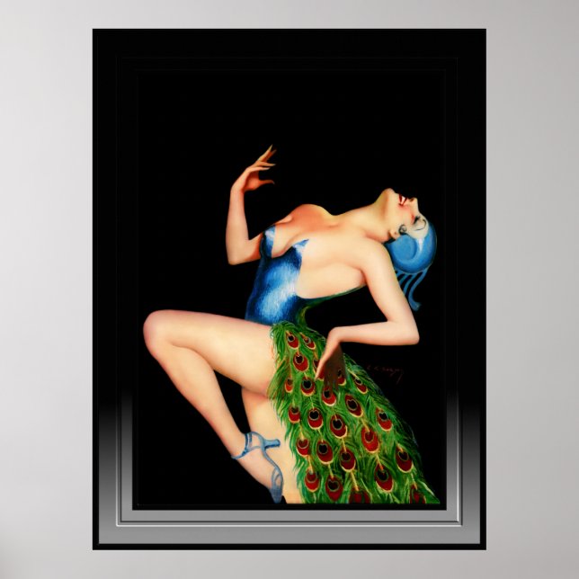 Peacock Dancer by Earle Kulp Bergey Poster (Front)