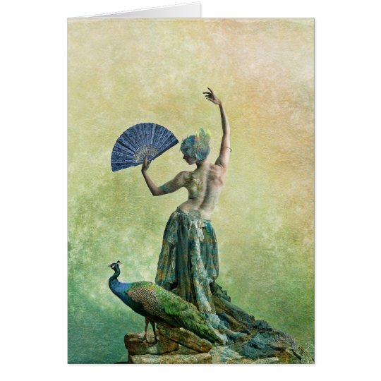 Peacock Dancer Card