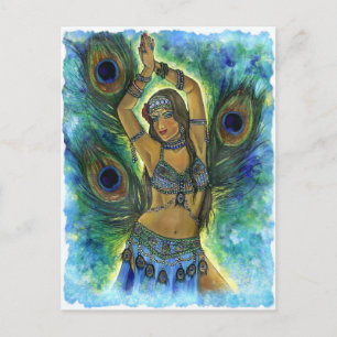 Peacock Dancer Postcard