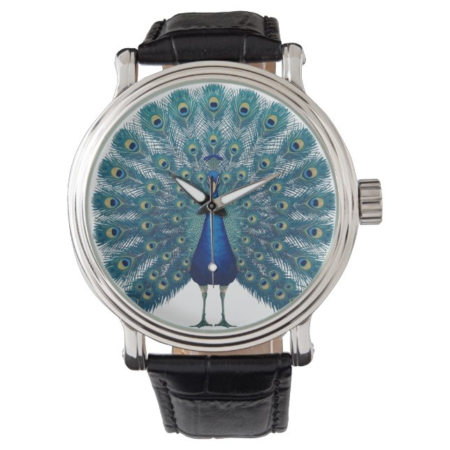 Peacock design watch: an elegant watch (Front)