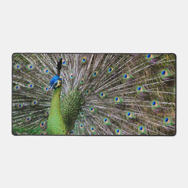 Peacock Desk Mat (Front)