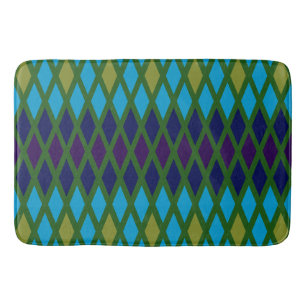 Peacock Diamond Bath Mat