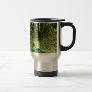 Peacock Display Colours Travel Mug