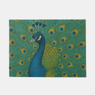 Peacock doormat