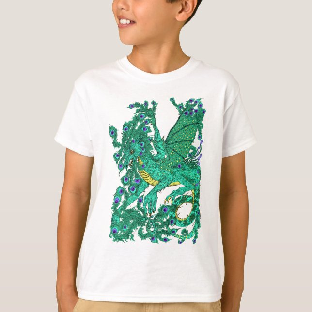 Peacock Dragon T-Shirt (Front)