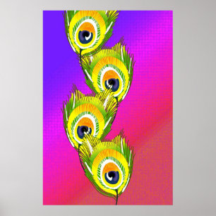 Peacock dream poster